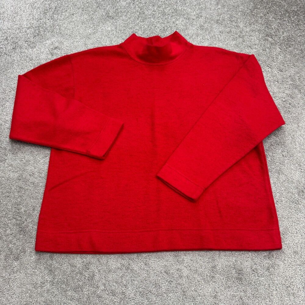 Vintage 90s Y2K BFA Classics Missy Mock Neck Pullover Sweater Womens XL Red